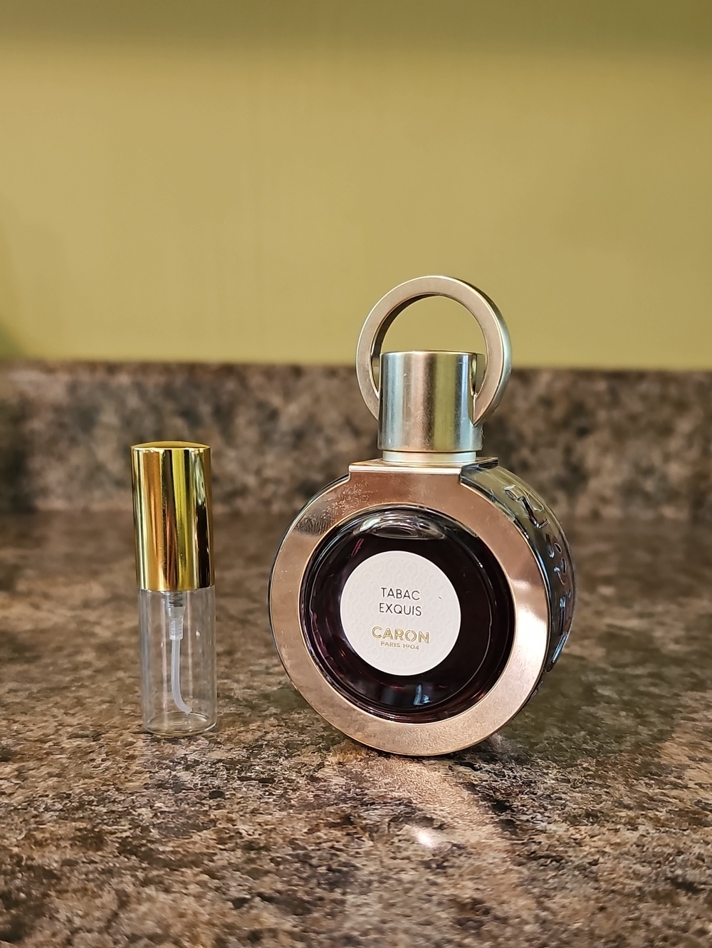 5 ML Sample TABAC EXQUIS by Caron EDP Perfume Travel Spray
